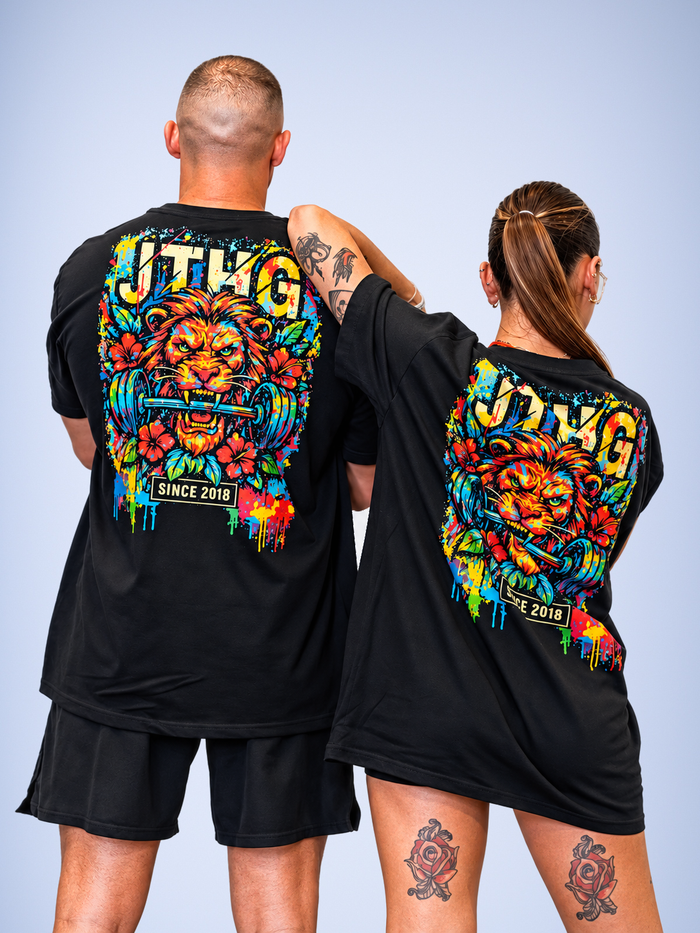 T-shirt Oversize Barbell Lion – JUSTHANG