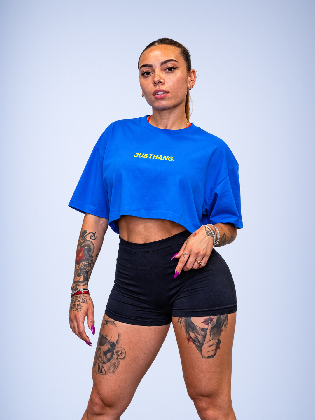 T-shirt Oversize Classic Blue – JUSTHANG, photo 4
