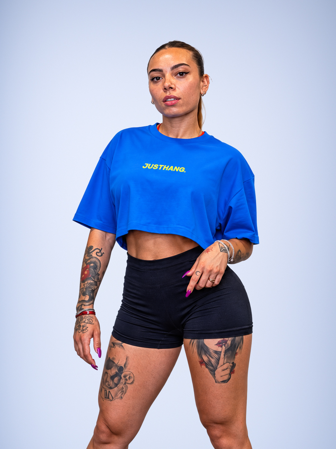 T-shirt Oversize Classic Blue – JUSTHANG, photo 4
