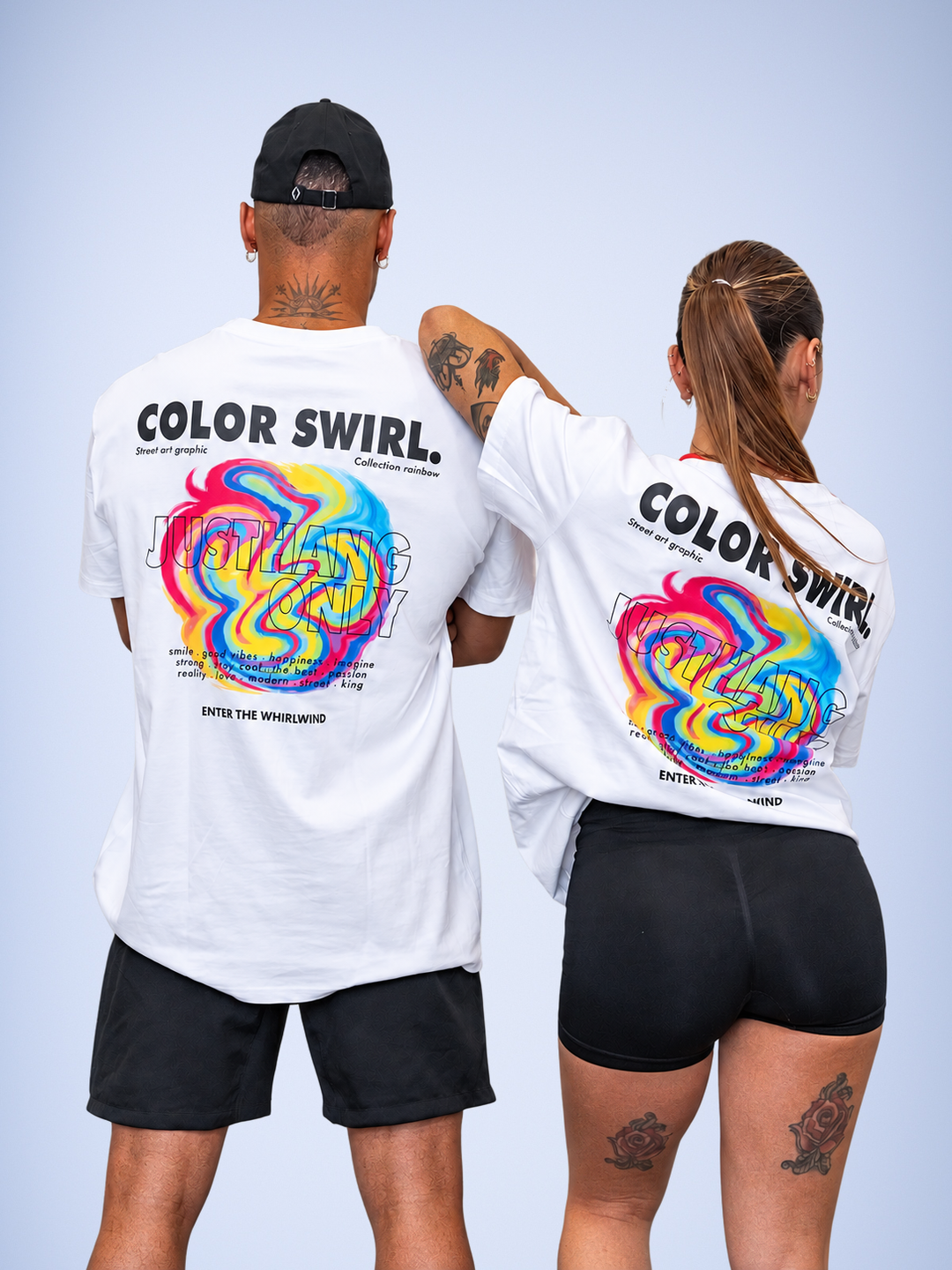 T-shirt Oversize Color Swirl – JUSTHANG