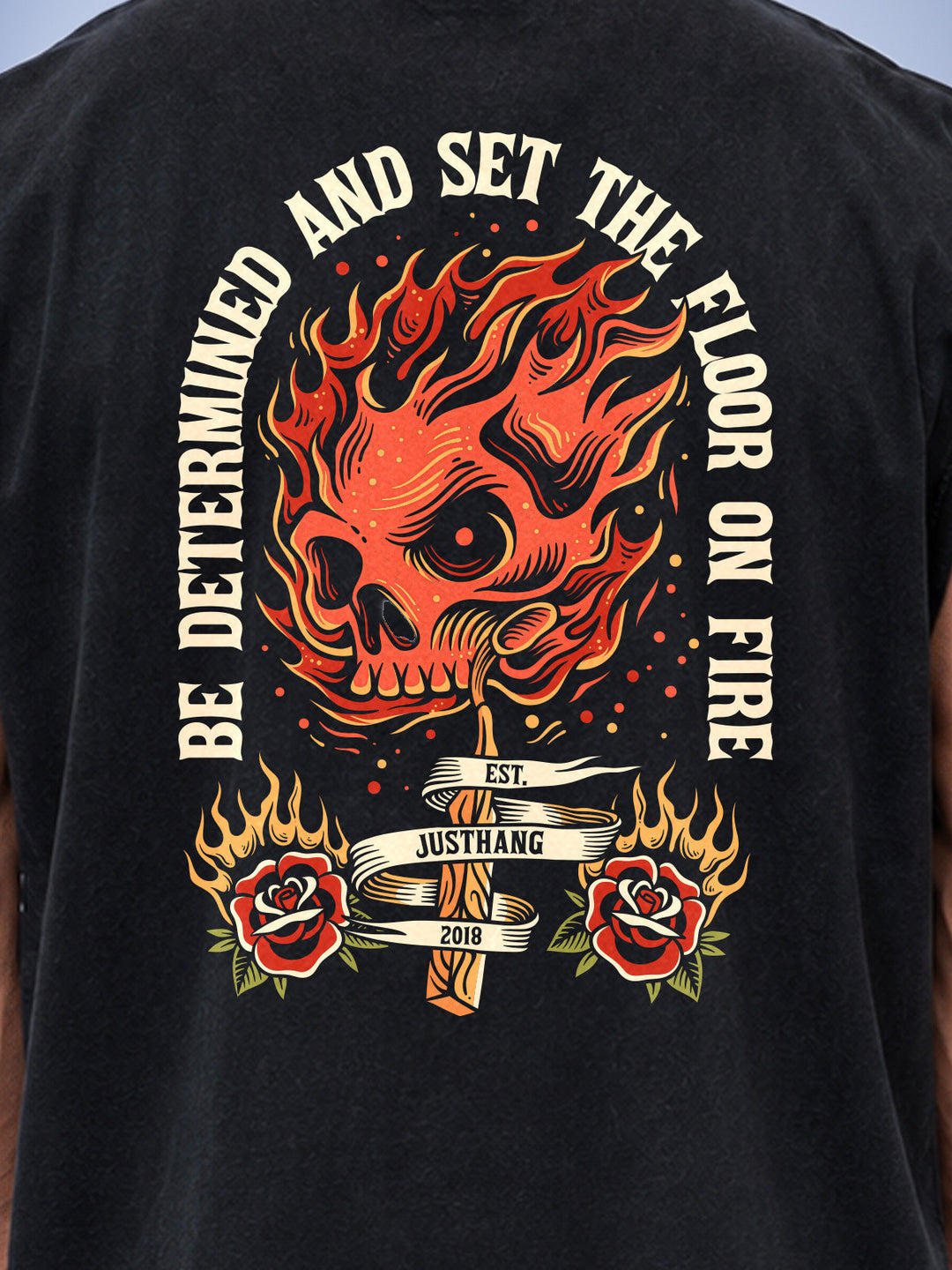 T-shirt Oversize Floor On Fire – JUSTHANG, photo 5