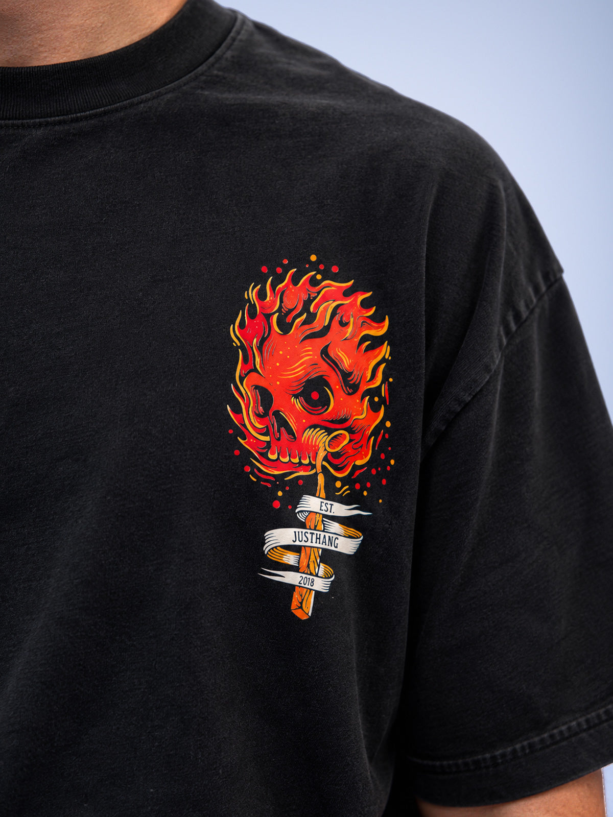 T-shirt Oversize Floor On Fire – JUSTHANG, photo 6